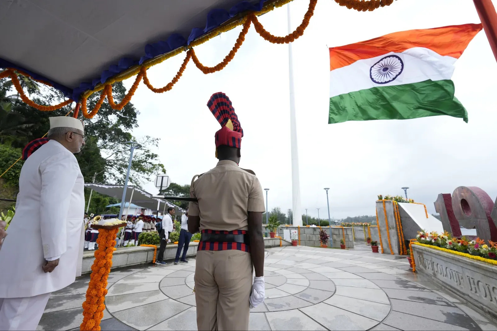 Har Ghar Tiranga: V-P Radhakrishnan hoists Tricolour at historic Flag Point