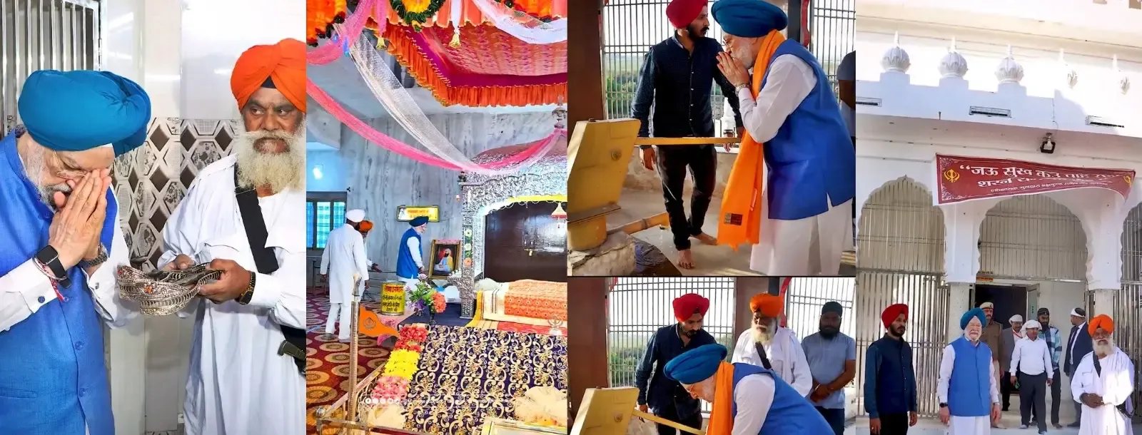 Hardeep Puri Pays Tribute at Gurudwara Sahib in Ayodhya, Highlights Sikh Valor in Ram Temple Defense