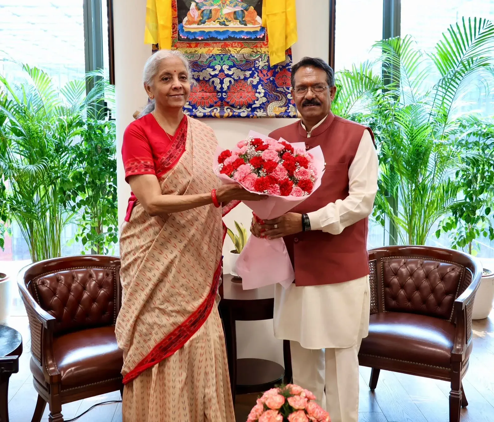 Harsh Malhotra Calls on Finance Minister Sitharaman