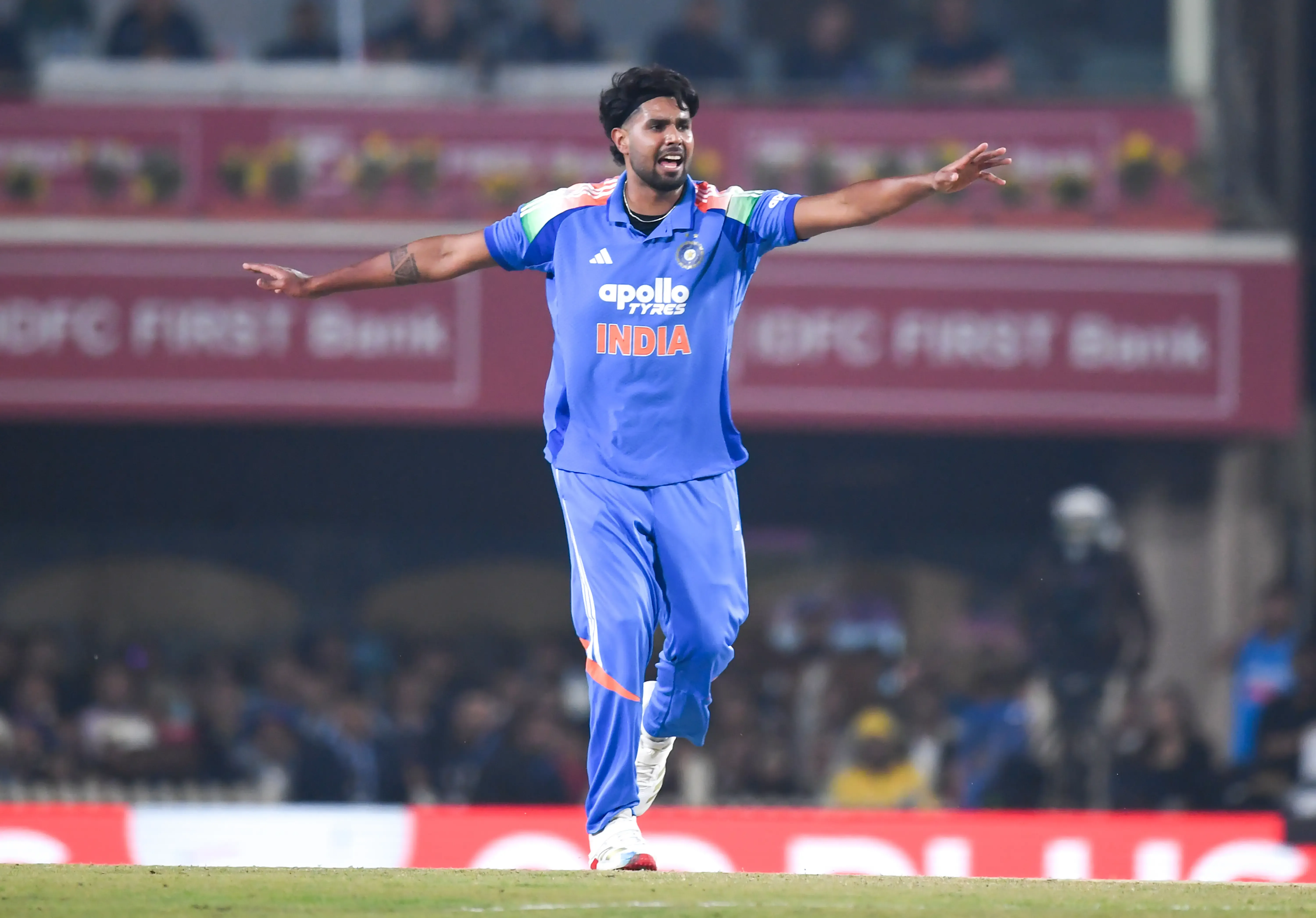 Why was Harshit Rana reprimanded for a breach of conduct in the first ODI?