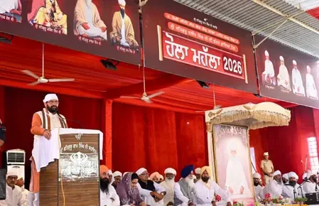 Haryana CM Nayab Singh Saini Celebrates Hola Mohalla in Sirsa and Honors Sant Samaj