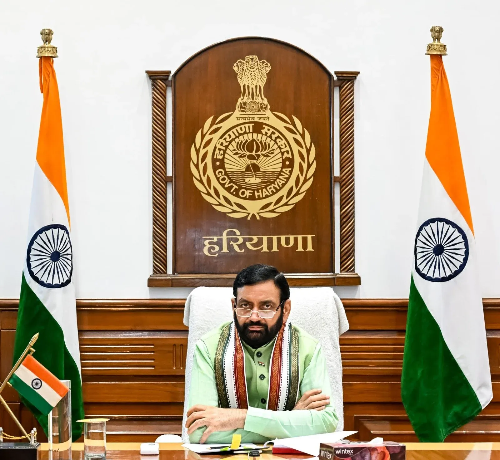 How is the Haryana government enhancing its irrigation system?