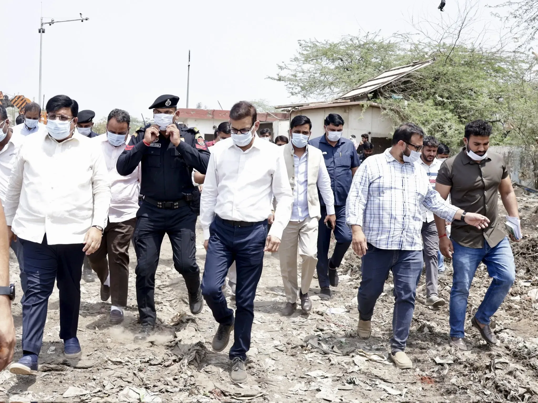Haryana Minister Inspects Bandhwari Landfill in Gurugram for Civic Enhancement