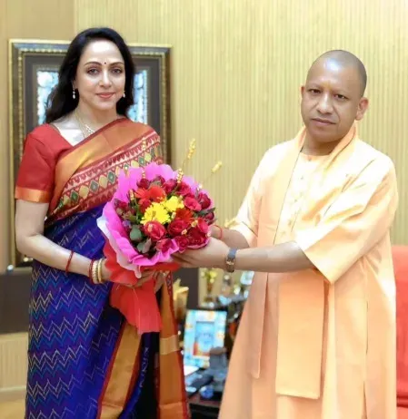 Hema Malini wishes Yogi Adityanath on 54th birthday, cites Mathura support