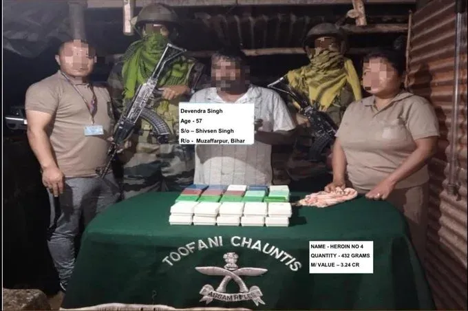 Heroin worth ₹12.09 crore seized in Mizoram's Saitual, two arrested