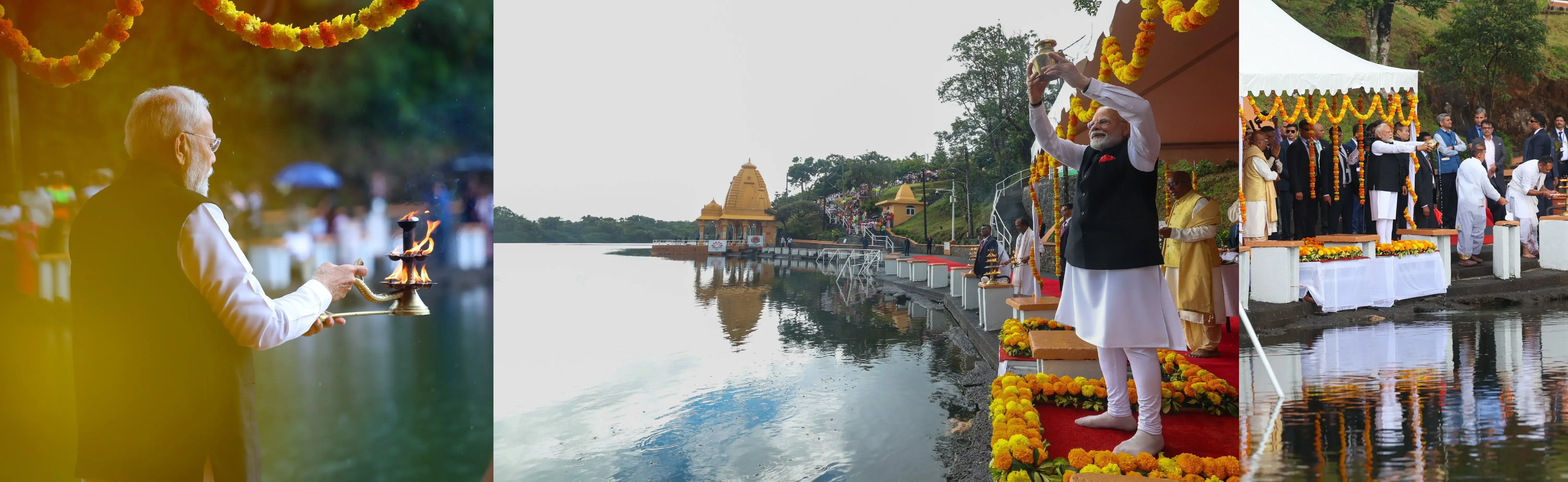 PM Modi Emphasizes India-Mauritius Spiritual Bond at Ganga Talao