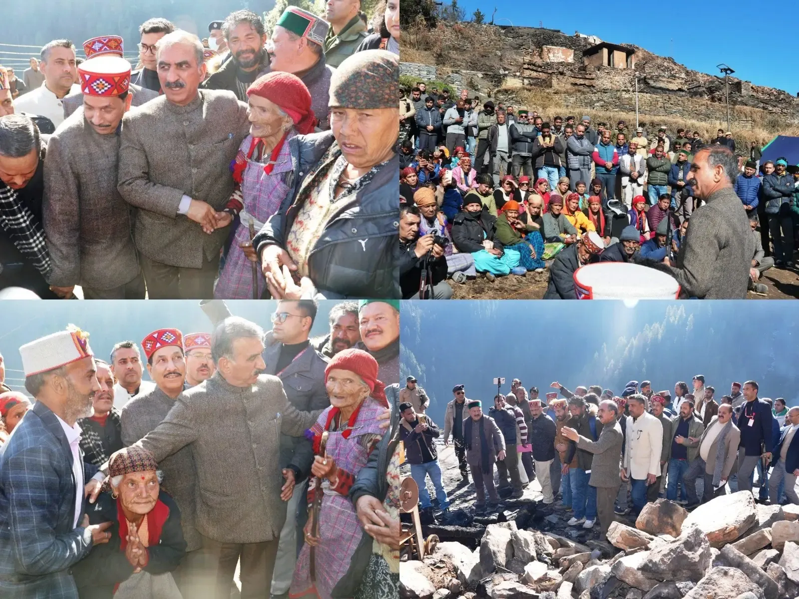 Himachal Chief Minister Engages with Fire-Affected Residents in Kullu