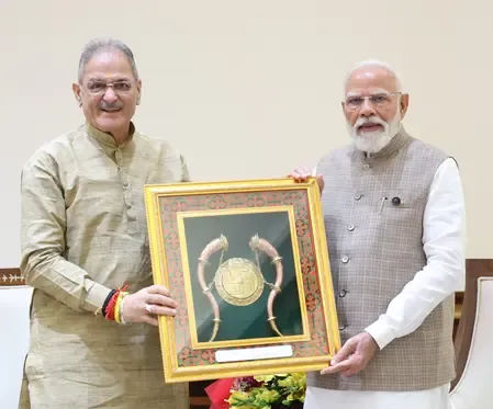 हिमाचल प्रदेश के राज्यपाल कविंदर गुप्ता ने पीएम मोदी से मुलाकात की, विकास के मुद्दों पर हुई चर्चा