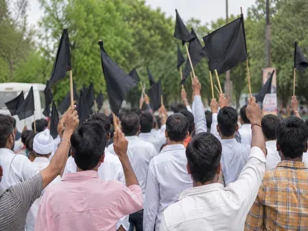 नागौर में भाजपा प्रदेश अध्यक्ष के दौरे पर आरएलपी का काले झंडों से विरोध, 9 कार्यकर्ता हिरासत में