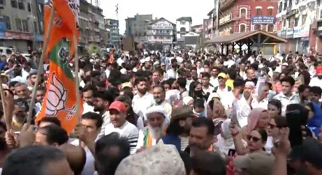 श्रीनगर में NC-BJP आमने-सामने: भाजपा दफ्तर घेराव और सिविल सचिवालय मार्च, भारी सुरक्षा तैनाती