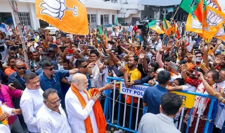 अमित शाह कोलकाता पहुंचे, दक्षिणेश्वर काली मंदिर में पूजा; आज होगा पश्चिम बंगाल के पहले BJP मुख्यमंत्री के नाम का ऐलान