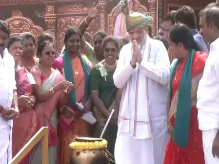 अमित शाह ने तिरुचिरापल्ली के मंदिरों में पूजा-अर्चना कर 'मोदी पोंगल' समारोह में की शिरकत