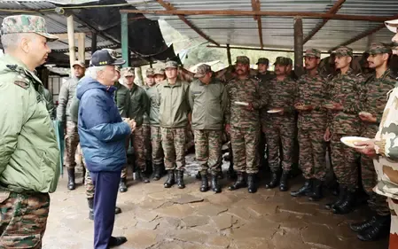 अरुणाचल प्रदेश के राज्यपाल ने अग्रिम चौकी का दौरा कर सैनिकों का हौंसला बढ़ाया