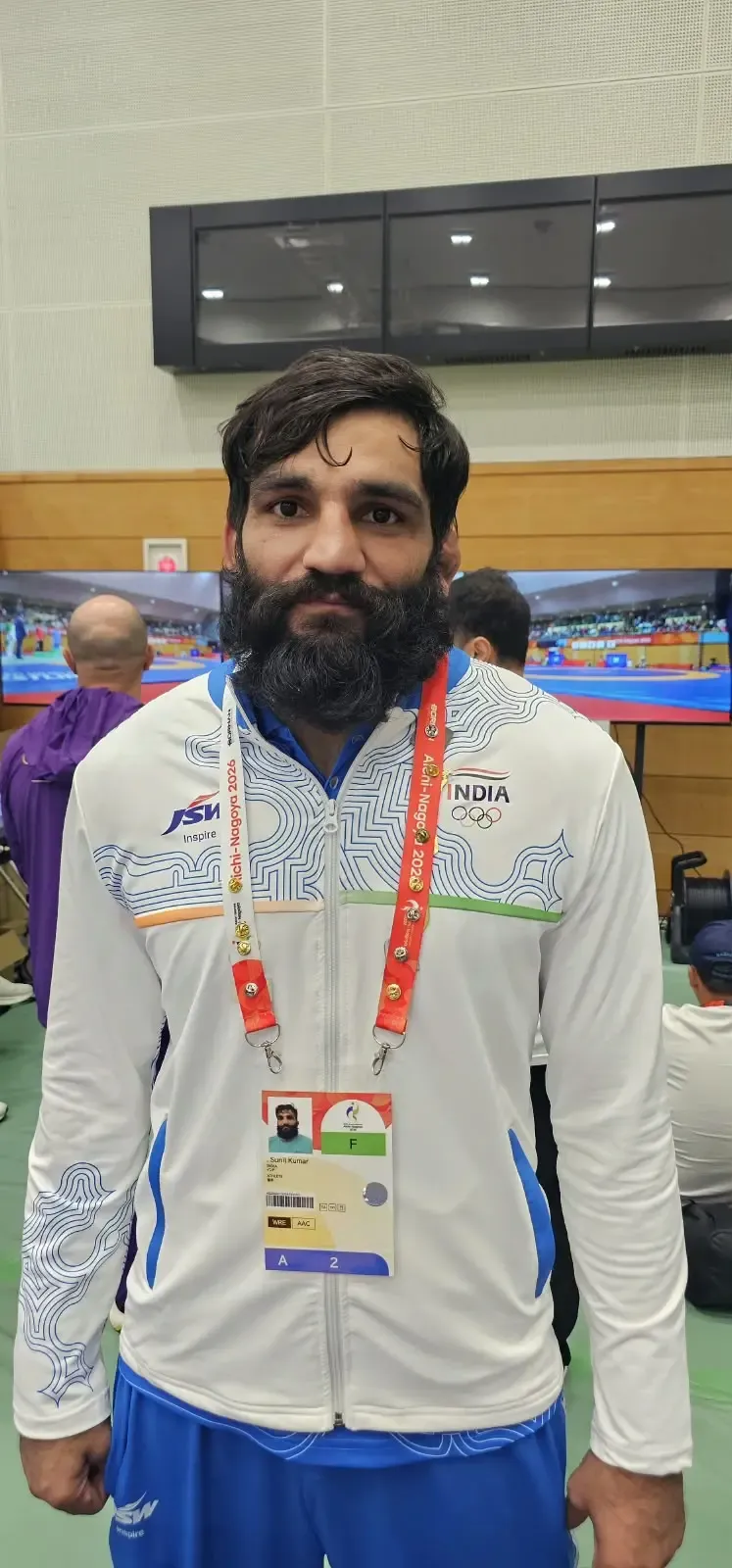 एशियन गेम्स 2026: सुनील कुमार ने 9-0 से जीत के साथ ग्रीको-रोमन रेसलिंग में ब्रॉन्ज, बने पहले भारतीय