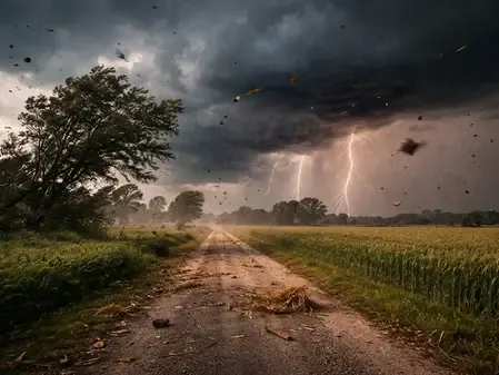 मध्य प्रदेश में मौसम का अलर्ट, अगले 24 घंटे में आंधी, बिजली और ओलावृष्टि की चेतावनी