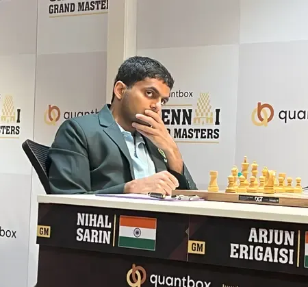 चेन्नई ग्रैंड मास्टर्स 2025: निहाल सरीन ने कर दिया उलटफेर, अर्जुन एरिगैसी को हराया