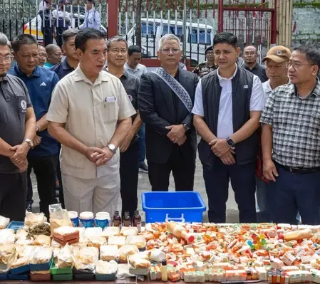 मिजोरम : सीएम की मौजूदगी में 4.29 करोड़ रुपए मूल्य की नशीली दवाएं नष्ट की गईं