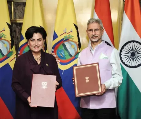 एस जयशंकर ने इक्वाडोर की विदेश मंत्री से की मुलाकात, द्विपक्षीय संबंधों को गहरा करने पर हुई चर्चा