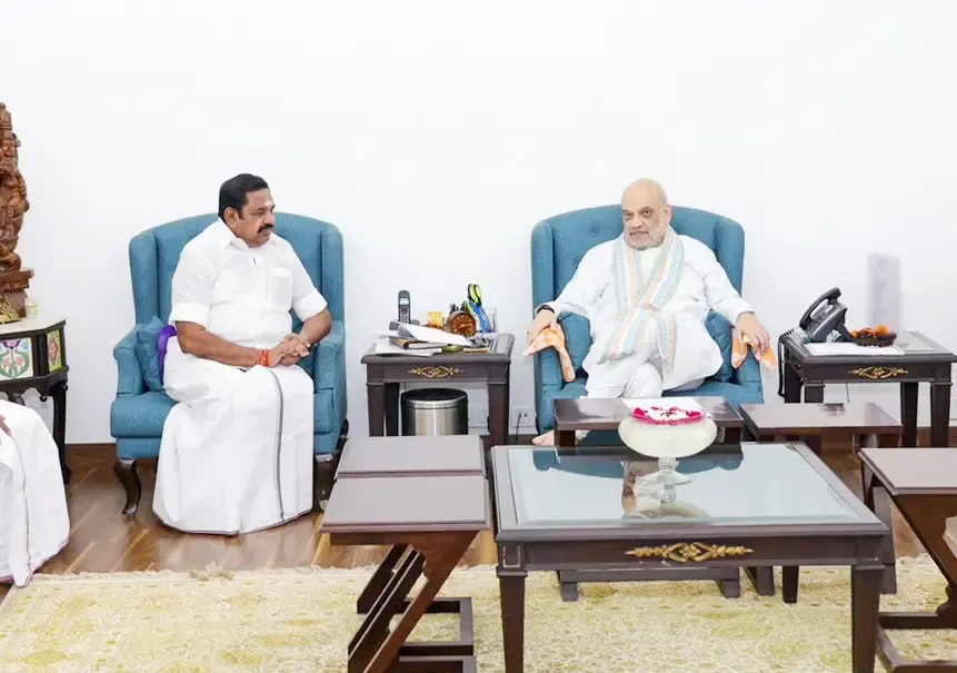 दिल्ली में पलानीस्वामी और अमित शाह की बैठक, एआईएडीएमके-भाजपा गठबंधन पर होगी चर्चा