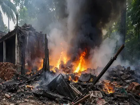 क्या पश्चिम बंगाल के चंपाहाटी में पटाखा कारखाने में विस्फोट से चार लोग घायल हुए?