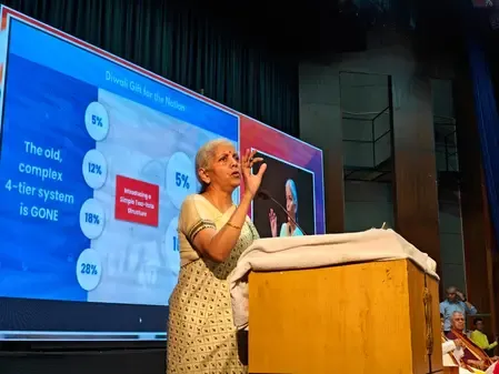 गरीबों, मिडल क्लास, युवा, किसान और महिलाओं को होगा जीएसटी सुधार का फायदा : वित्त मंत्री निर्मला सीतारमण