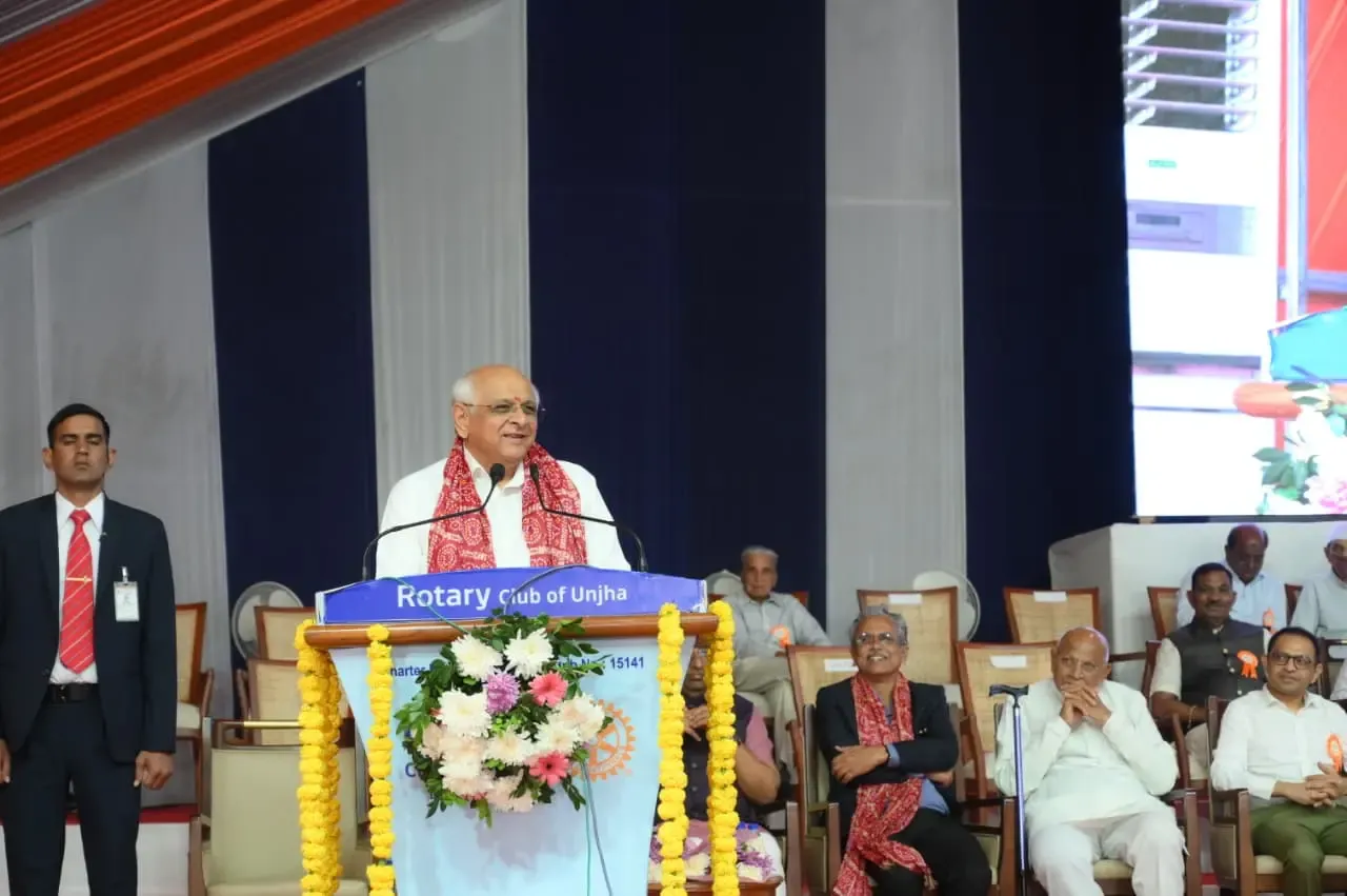 क्या गुजरात के मुख्यमंत्री ने ऊंझा में मल्टी-स्पेशियलिटी अस्पताल की आधारशिला रखी?