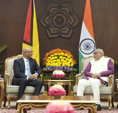 उपराष्ट्रपति सीपी राधाकृष्णन और गुयाना के उपराष्ट्रपति की बैठक: द्विपक्षीय सहयोग को बढ़ावा देने की दिशा में कदम