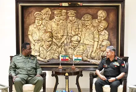 इथियोपिया और भारत के थल सेना प्रमुखों ने की मुलाकात, रक्षा सहयोग मजबूत करने पर हुई चर्चा