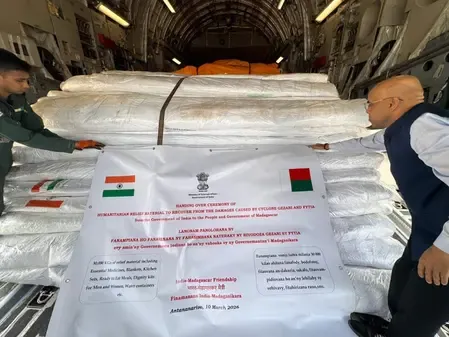 भारत ने चक्रवात प्रभावित मेडागास्कर के लिए भेजी मेडिकल सहायता और राहत सामग्री