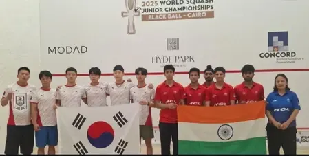 भारत ने कोरिया को हराकर विश्व जूनियर स्क्वैश की टीम स्पर्धा के सेमीफाइनल में प्रवेश किया