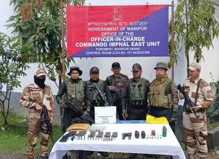 मणिपुर: बम विस्फोट में दो बच्चों की मौत के बाद तीन कुकी उग्रवादी गिरफ्तार 