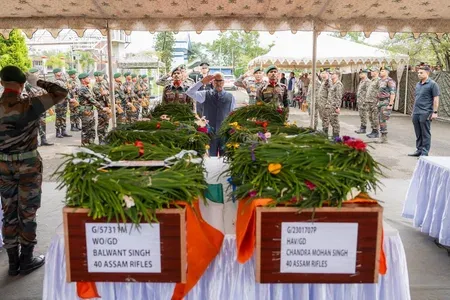 उखरुल हमला: शहीद असम राइफल्स जवानों को राज्यपाल-CM ने दी अंतिम श्रद्धांजलि, तीसरे दिन भी सर्च ऑपरेशन जारी