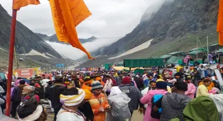 21 दिनों में 3.52 लाख से अधिक श्रद्धालुओं ने की अमरनाथ यात्रा