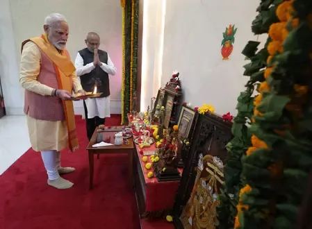 प्रधानमंत्री मोदी ने तमिल नव वर्ष की शुभकामनाएं दीं और उपराष्ट्रपति राधाकृष्णन से की मुलाकात