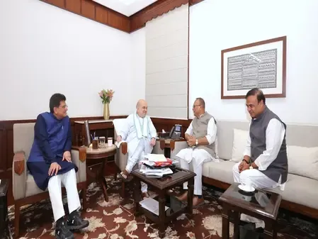 भाजपा में शामिल होने के बाद बोरदोलोई ने गृह मंत्री शाह से की मुलाकात, सरमा भी रहे साथ
