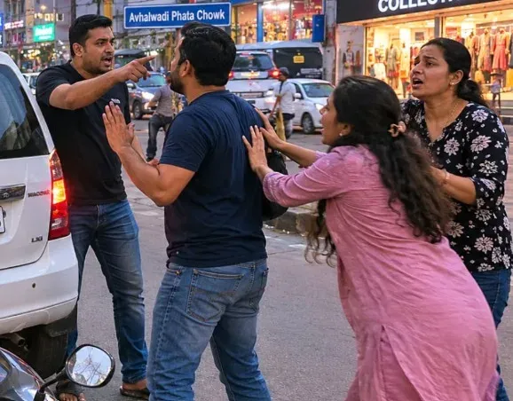 पुणे वाघोली रोड रेज: बाइक सवार दंपति और 3 साल के बच्चे पर हमला, चार आरोपियों पर केस