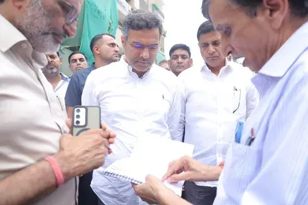 दिल्ली: जलभराव के समाधान के लिए पीडब्ल्यूडी मंत्री ने छतरपुर का निरीक्षण किया