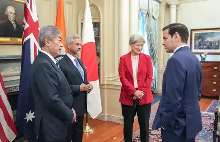 क्वाड मंत्रियों ने पहलगाम के आतंकवादियों को न्याय के कटघरे में लाने की मांग की