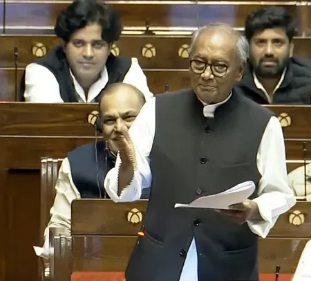 क्या अमित शाह कभी आरएसएस का हिस्सा थे? दिग्विजय सिंह ने राज्यसभा में चुनाव सुधारों पर चर्चा के दौरान किया दावा