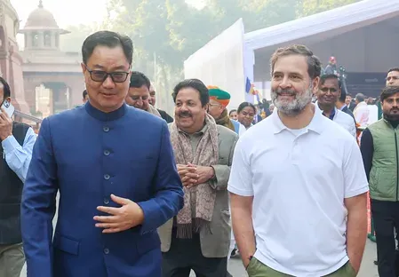 केंद्रीय मंत्री किरेन रिजिजू की राहुल गांधी से बात, परिसीमन विधेयक के लिए मांगा समर्थन