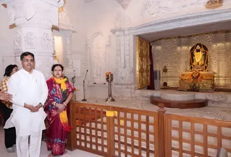 क्या त्रिपुरा के मुख्यमंत्री माणिक साहा ने अयोध्या में राम मंदिर और हनुमान गढ़ी का दौरा किया?