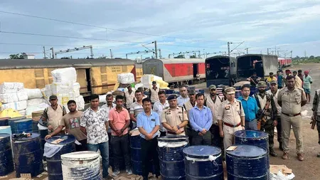 अगरतला रेलवे स्टेशन पर ₹2.36 करोड़ की प्रतिबंधित कफ सिरप जब्त, देवघर एक्सप्रेस से 39,345 बोतलें बरामद