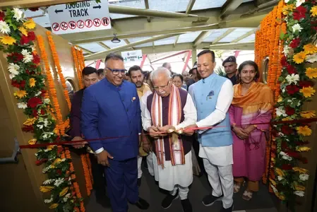 केंद्रीय मंत्री मनोहर लाल खट्टर ने जेजीयू की विश्व स्तरीय खेल अकादमी राष्ट्र को समर्पित की