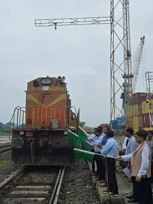 Kolkata–Biratnagar rail cargo service launched, first train carries 40 containers