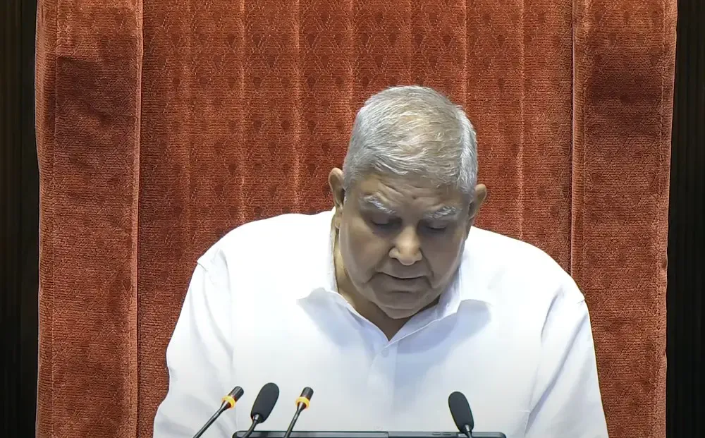 Historic Moment: Chairman Dhankhar Celebrates Waqf Bill Passage in Rajya Sabha's Record 17-Hour Session