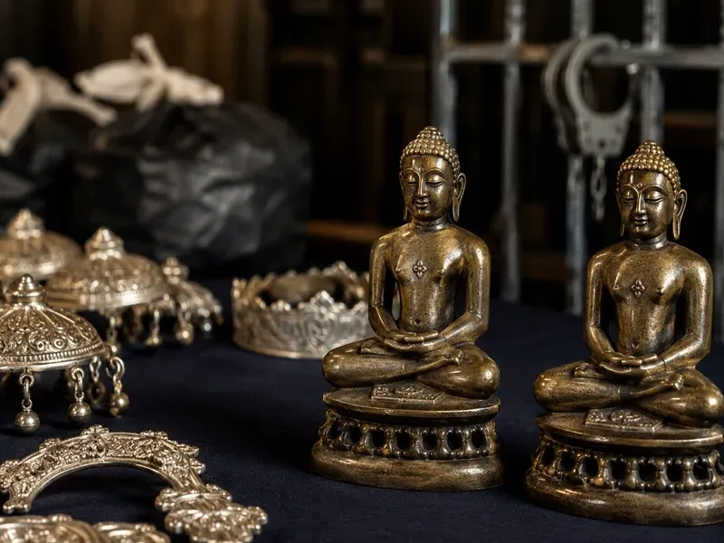 Narsinghpur police recover 250-year-old Jain idols, bust 5-member theft gang