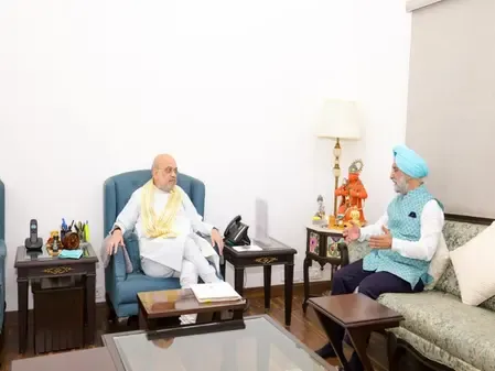 Amit Shah and Delhi L-G T.S. Sandhu Review Development and Security Initiatives
