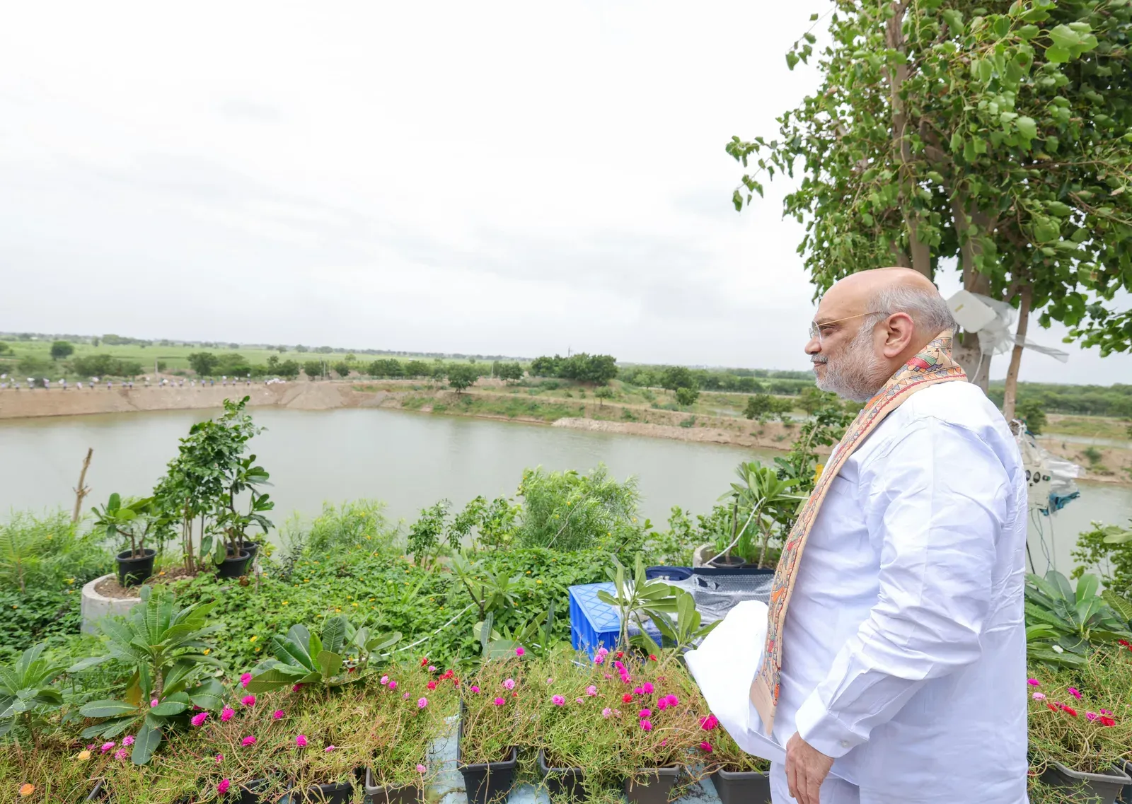 Amit Shah inaugurates Gujarat Gaurav Sarovar in Amreli, cites 160% irrigation rise