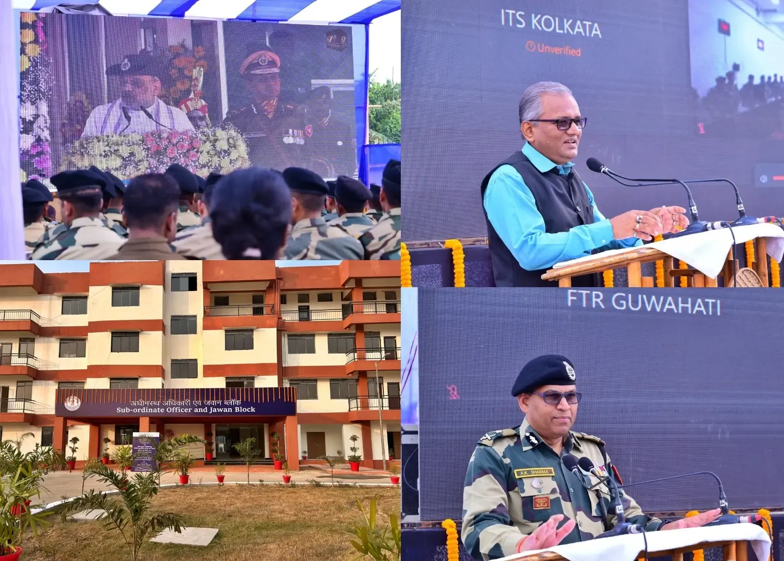 HM Shah Launches Modern Living Quarters for Troopers at Bengal and Tripura Borders