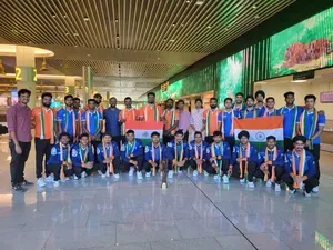 Indian Junior Men's Hockey Team Returns to Bengaluru After Asia Cup Victory